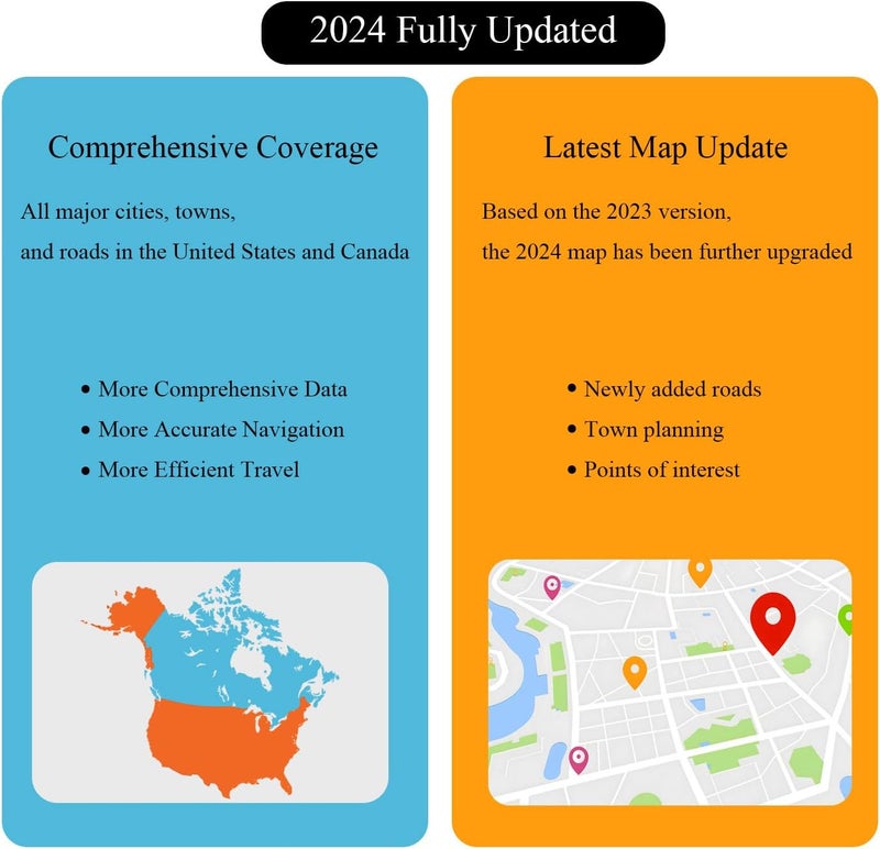XGEEK Navigation SD Card Map Update Accessories 86271 0E076 Compatible with Toyota Tacoma HighlanderRAV4 Tundra 4Runner Sienna Prius Venza Mirai CorollaUSA/Canada - Image 4